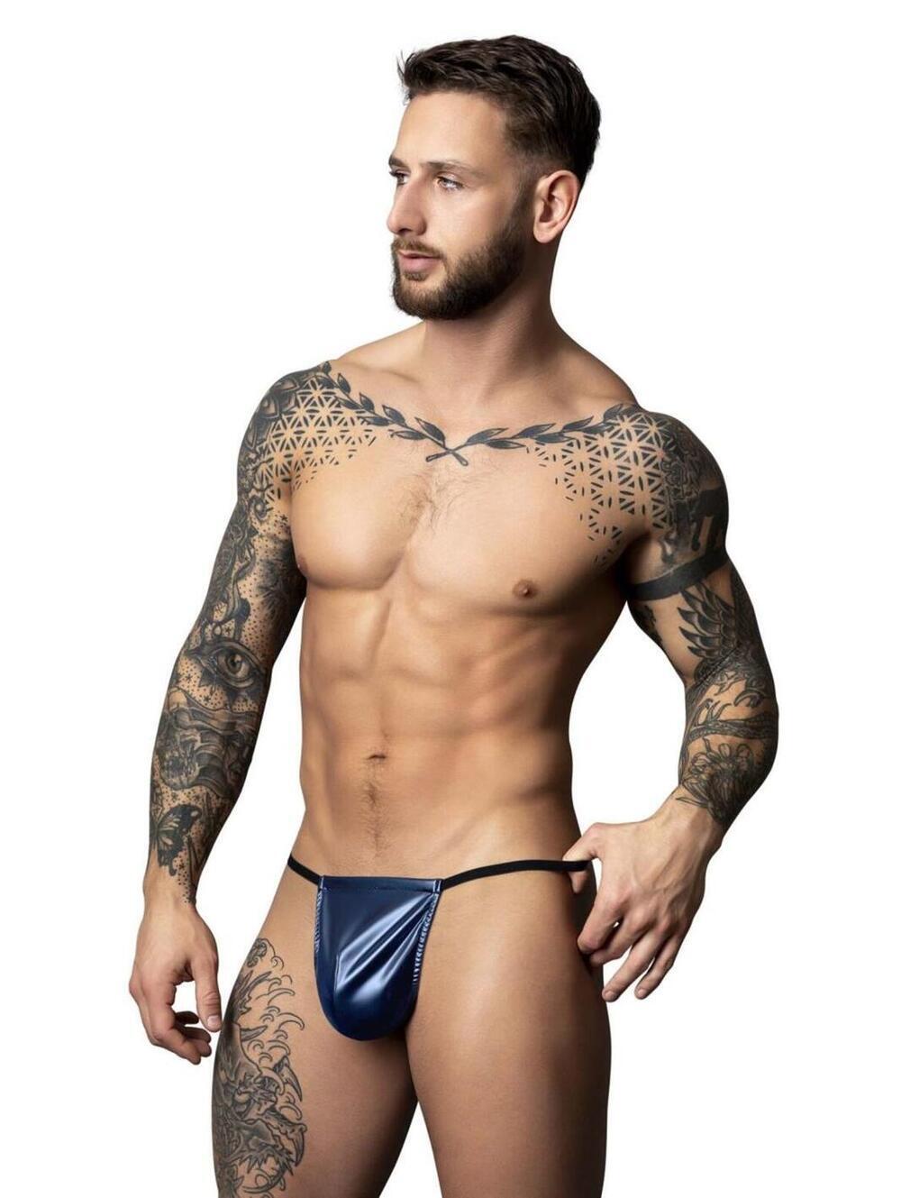 Male Power 450-301 Liquid Onyx 2.0 G-String Color Blue